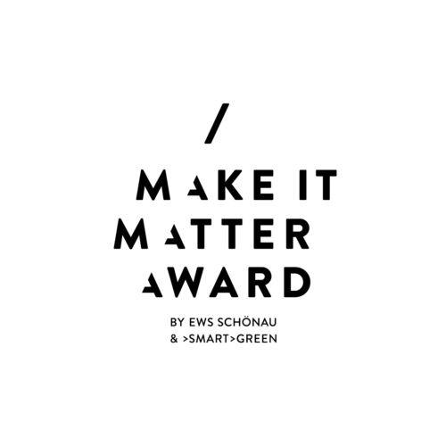 Logo MakeItMatter-Award mit Subline EWS und SGA